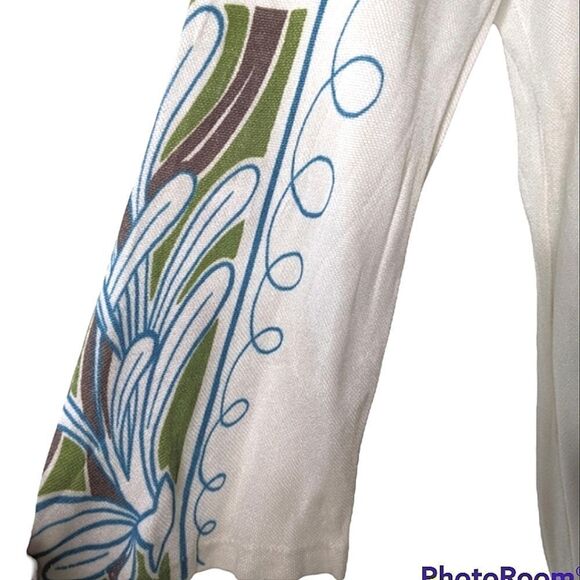 Vintage Sixties Pattern Tunic Length Sweater size M - Picture 7 of 12